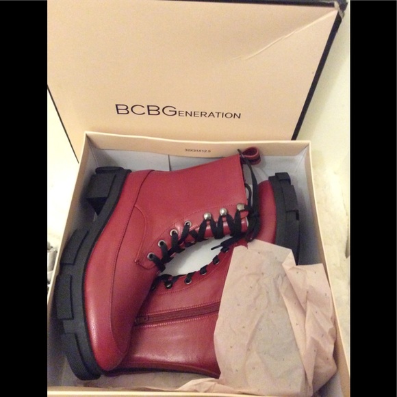 New BCBGeneration Ander lace up combat boots - Picture 1 of 11